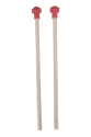 Doğal Ahşap Kuş Tüneği 1.2 cm-25 cm Standart  Kırmızı (2 Adet)
