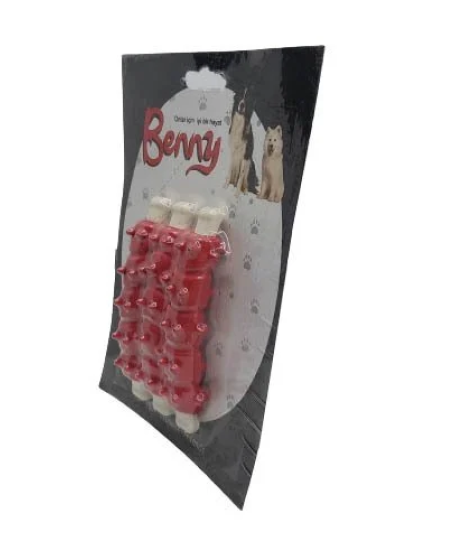 Benny Diş Kaşıma Köpek Oyuncağı Kaburga 10 cm 3 lü Benny Diş Kaşıma Köpek Oyuncağı Kaburga 10 cm 3 lü