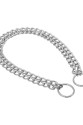 Eğitim Serisi Çift Sıra Boğma Zincirli Köpek Boyun Tasması - 2,5x35-45cm Chrome