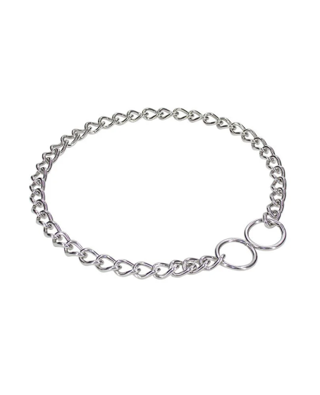 Eğitim Serisi Boğma Zincirli Köpek Boyun Tasması - 3,5x65-65cm - Stainless