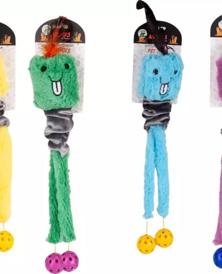 Uzayabilen Peluş Toplu Yaylı Kedi Köpek Oyuncağı Çeşitli Renklerde 45 cm Uzayabilen Peluş Toplu Yaylı Kedi Köpek Oyuncağı Çeşitli Renklerde 45 cm