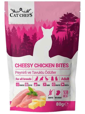 Cat Chefs Peynirli ve Tavuklu Tahılsız Kedi Ödülü 80 Gr