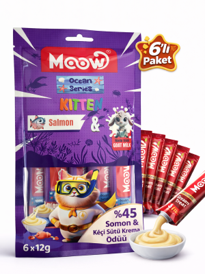 Somonlu Keçi Sütlü Yavru Kedi Krema Ödülü 6x12g