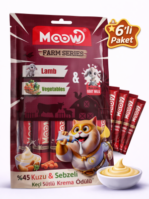 Kuzu Etli, Sebzeli ve Keçi Sütlü Kedi Krema Ödülü (6x12 gr)