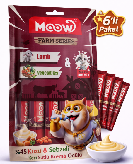 Kuzu Etli, Sebzeli ve Keçi Sütlü Kedi Krema Ödülü (6x12 gr) Kuzu Etli, Sebzeli ve Keçi Sütlü Kedi Krema Ödülü (6x12 gr)