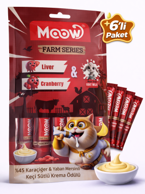 Ciğerli Kızılcıklı Keçi Sütlü Kedi Krema Ödülü 6x12g