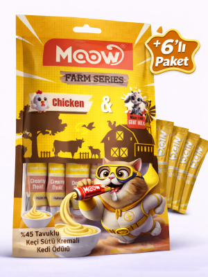 Tavuklu Keçi Sütlü Kedi Krema Ödülü 6x12g