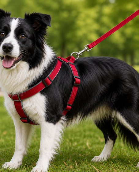 Gezdirme Kayışlı Dokuma Köpek Göğüs Tasma Seti 40*60-110 cm Kırmızı Gezdirme Kayışlı Dokuma Köpek Göğüs Tasma Seti 40*60-110 cm Kırmızı