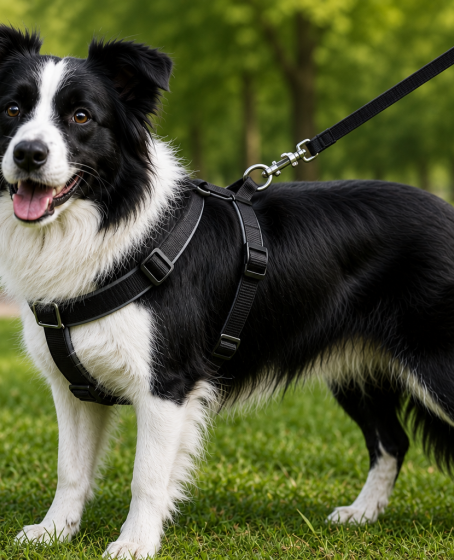 Gezdirme Kayışlı Dokuma Köpek Göğüs Tasma Seti 40*60-110 cm Siyah Gezdirme Kayışlı Dokuma Köpek Göğüs Tasma Seti 40*60-110 cm Siyah