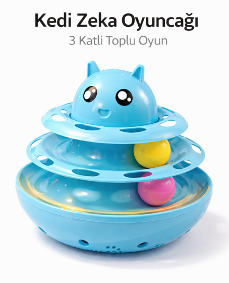 Hacıyatmaz Kedi Oyuncağı 3 Katlı Toplu Zeka Oyuncağı 20x21 cm – Devrilmez Interaktif Mama Oyuncağı Hacıyatmaz Kedi Oyuncağı 3 Katlı Toplu Zeka Oyuncağı 20x21 cm – Devrilmez Interaktif Mama Oyuncağı