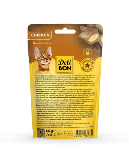 İçi Dolgulu Ödül Bisküvisi - Tavuklu ve Naneli 60gr