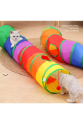 Gökkuşağı Desenli Kedi Oyun Tüneli, Katlanabilir 125 cm Gökkuşağı Desenli Kedi Oyun Tüneli, Katlanabilir 125 cm