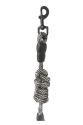 Köpek Göğüs Tasma Seti Dalga Desenli 2.5 cm*50-72 cm Siyah-Beyaz