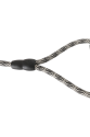 Köpek Göğüs Tasma Seti Dalga Desenli 2.5 cm*50-72 cm Siyah-Beyaz