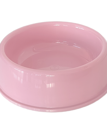 Kedi Köpek Plastik Mama Ve Su Kabı 20 cm - 200 ml Pembe