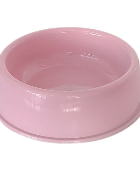 Kedi Köpek Plastik Mama Ve Su Kabı 20 cm - 200 ml Pembe