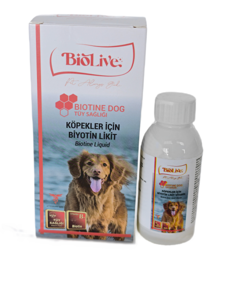 Biolive Biotin Köpekler İçin Tüy Döküm Önleyici Sıvı Vitamin 100ml