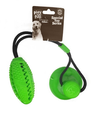 Yapışkanlı Ödül Hazneli Köpek Oyuncağı 5x12x56 Cm Yeşil