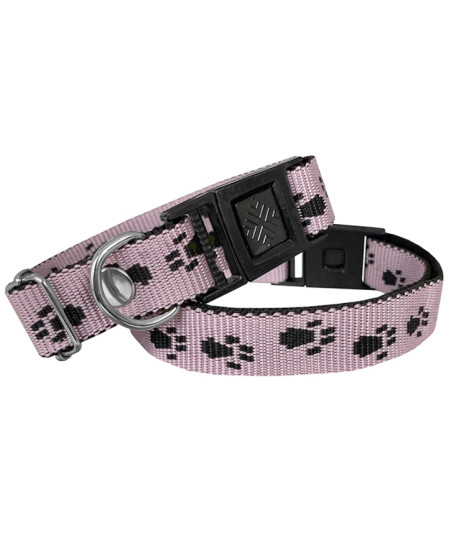 Köpek Tasması Patili Dokuma 2 cm - Min: 30 cm - Max: 50 cm Açık Pembe Köpek Tasması Patili Dokuma 2 cm - Min: 30 cm - Max: 50 cm Açık Pembe