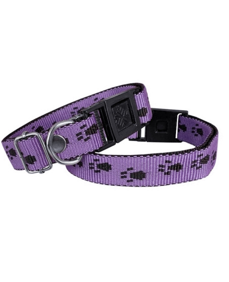 Köpek Tasması Patili Dokuma 2 cm - Min: 30 cm - Max: 50 cm Mor Köpek Tasması Patili Dokuma 2 cm - Min: 30 cm - Max: 50 cm Mor
