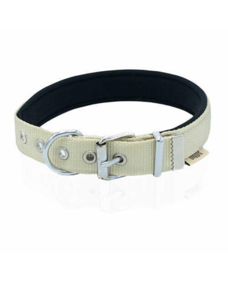 Softlu Köpek Boyun Tasması 3 cm 42 cm-50 cm Haki