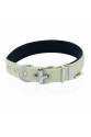 Softlu Köpek Boyun Tasması 3 cm 42 cm-50 cm Haki