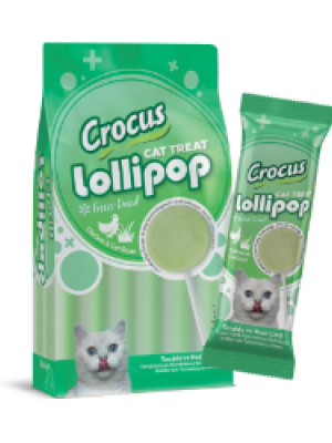 Crocus Tavuklu Ve Kedi Çimli Kedi Lolipop 10 lu paket ( 10x1,4 gr )