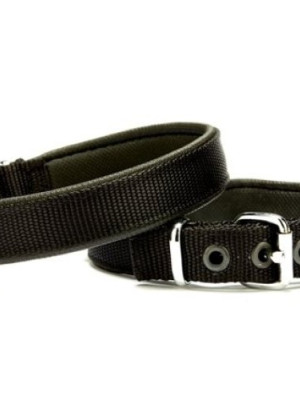 Softlu Köpek Boyun Tasması 1,5 cm x 30 cm Siyah