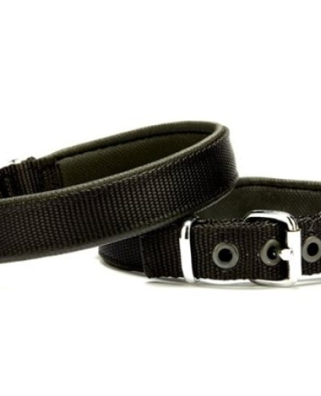 Softlu Köpek Boyun Tasması 1,5 cm x 30 cm Siyah