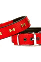 Softlu Metal Kemik Desenli Köpek Tasma 3 cm x 65 cm Kırmızı Softlu Metal Kemik Desenli Köpek Tasma 3 cm x 65 cm Kırmızı