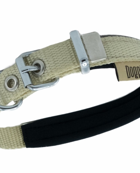 Softlu Köpek Boyun Tasması 1,5 cm x 30 cm Haki