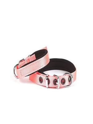 Softlu Köpek Boyun Tasması 1,5 cm x 35 cm Pembe