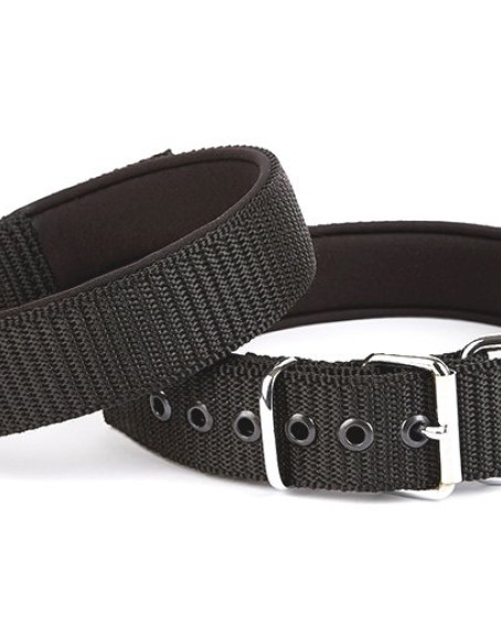 Seri Dokuma Köpek Boyun Tasması 4x52-60cm Siyah Seri Dokuma Köpek Boyun Tasması 4x52-60cm Siyah