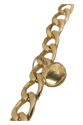 Kedi Ve Köpek Lüx Zincir Kolye 25-30 cm Medium Gold