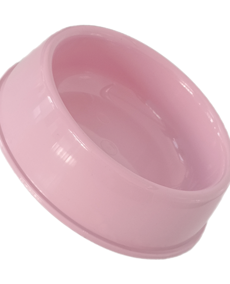 Kedi Köpek Plastik Mama Ve Su Kabı 20 cm - 200 ml Pembe