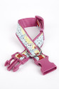 Pati Desenli Dokuma Köpek Boyun Tasması 3 cm x 36-60 cm Mor Pati Desenli Dokuma Köpek Boyun Tasması 3 cm x 36-60 cm Mor