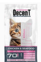Decent Tavuk & Deniz Ürünlü Yavru Kedi Maması 1,5 Kg