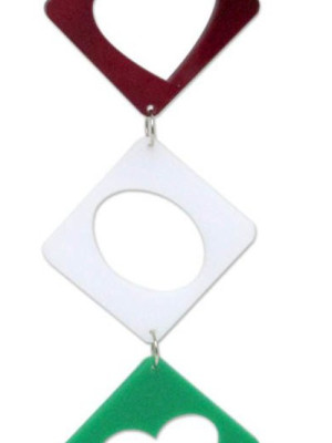 Kareli Oval Çanlı Kuş Oyuncağı 20 cm Zilli