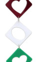 Kareli Oval Çanlı Kuş Oyuncağı 20 cm Zilli
