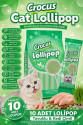 Crocus Tavuklu Ve Kedi Çimli Kedi Lolipop 10 lu paket ( 10x1,4 gr )