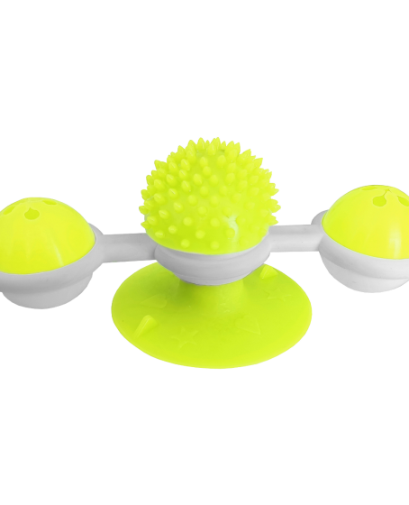Vantuzlu Fırıldak Toplu Dönen Kedi Oyuncağı 8 cm-18 cm Sarı Vantuzlu Fırıldak Toplu Dönen Kedi Oyuncağı 8 cm-18 cm Sarı