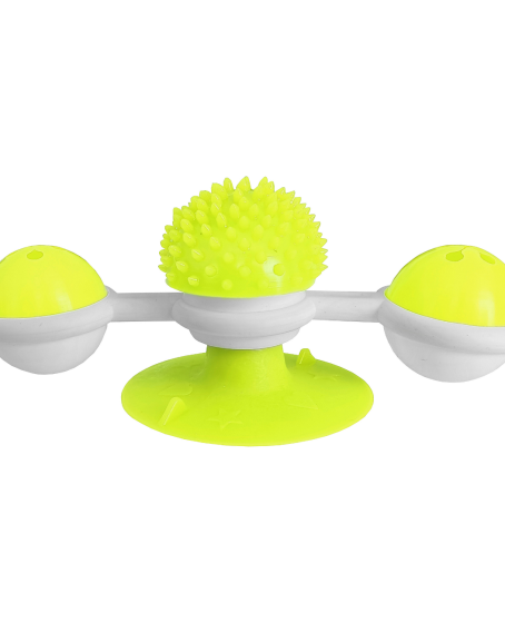 Vantuzlu Fırıldak Toplu Dönen Kedi Oyuncağı 8 cm-18 cm Sarı Vantuzlu Fırıldak Toplu Dönen Kedi Oyuncağı 8 cm-18 cm Sarı