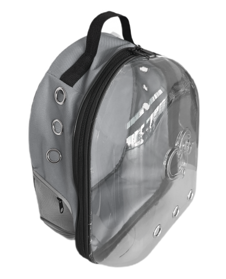 Kalpli Patili Astronot Şeffaf Taşıma Sırt Çantası Gri 24x32x42 cm Kalpli Patili Astronot Şeffaf Taşıma Sırt Çantası Gri 24x32x42 cm