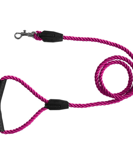 Üçlü Sarmallı Köpek Gezdirme Halatı 1 cm-120 cm Pembe Üçlü Sarmallı Köpek Gezdirme Halatı 1 cm-120 cm Pembe