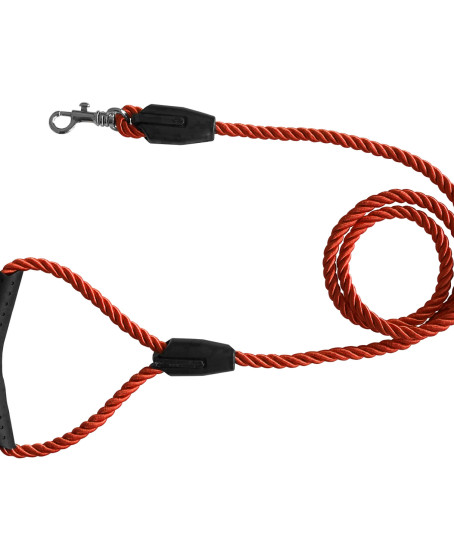 Üçlü Sarmallı Köpek Gezdirme Halatı 1 cm-120 cm Turuncu Üçlü Sarmallı Köpek Gezdirme Halatı 1 cm-120 cm Turuncu