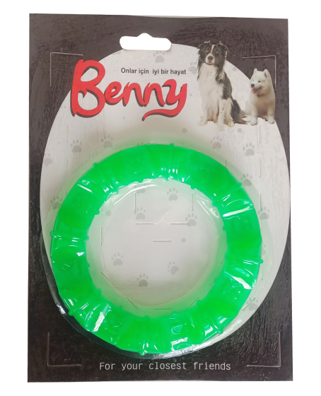 Benny Köpek Oyuncağı Yuvarlak Şekilli 11,5 cm Yeşil