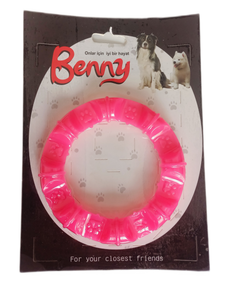 Benny Köpek Oyuncağı Yuvarlak Şekilli 11,5 cm Pembe