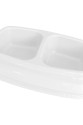 İkili Plastik Mama Ve Su Kabı 500 + 500 Ml Beyaz İkili Plastik Mama Ve Su Kabı 500 + 500 Ml Beyaz