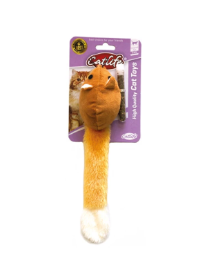 Catlife Catnipli Peluş Uzun Kuyruklu Fare Kedi Oyuncağı 26 cm