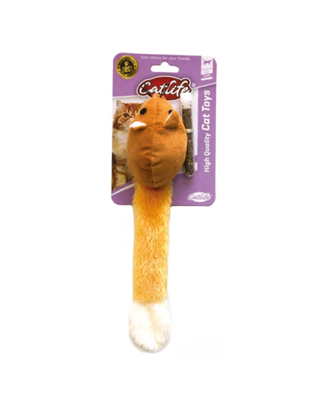 Catlife Catnipli Peluş Uzun Kuyruklu Fare Kedi Oyuncağı 26 cm